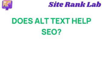 Unpacking the Role of Alt Text in Enhancing SEO Strategies