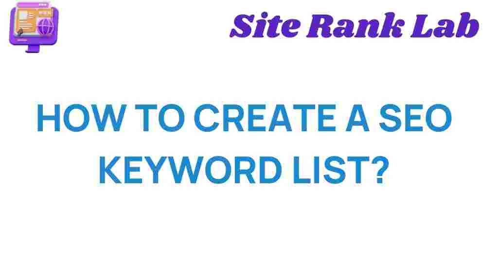 create-seo-keyword-list