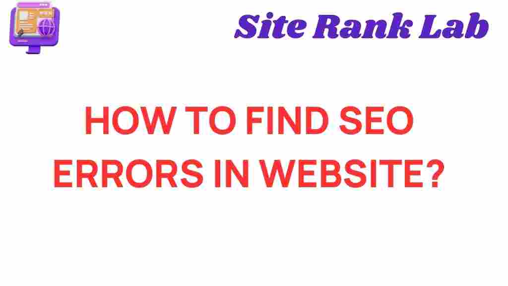 find-seo-errors-website